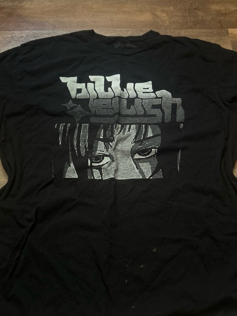 Billie Eilish Black Short Sleeve Graphic Tee